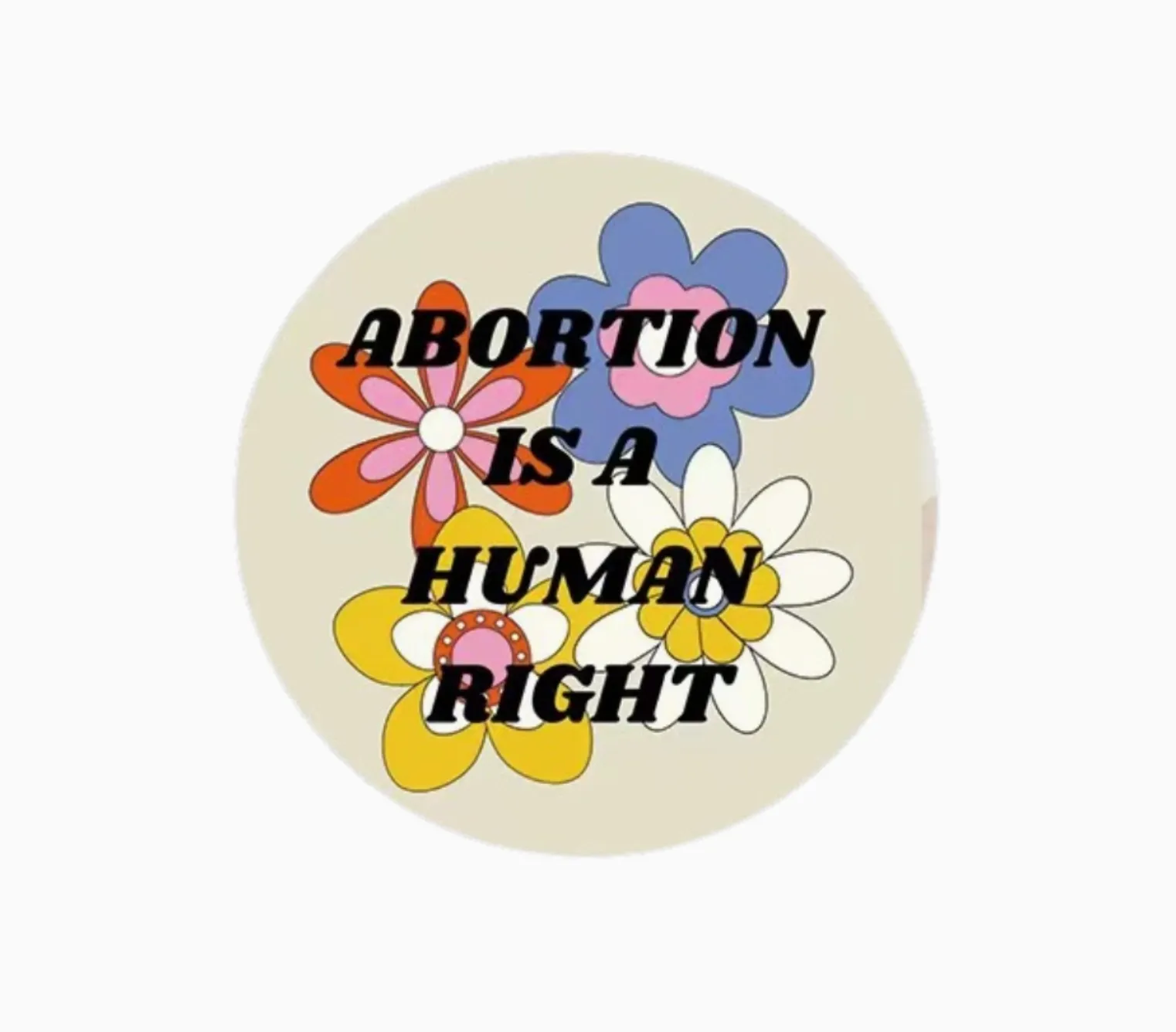 Abortion Is A Human Right Button