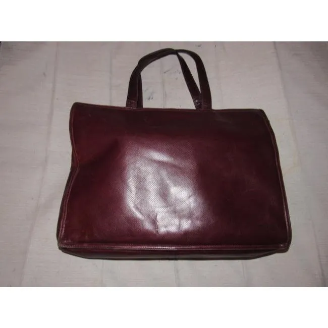 Bottega Veneta Newer Pursesdesigner Purses Textured Burgundy Leather Satchel