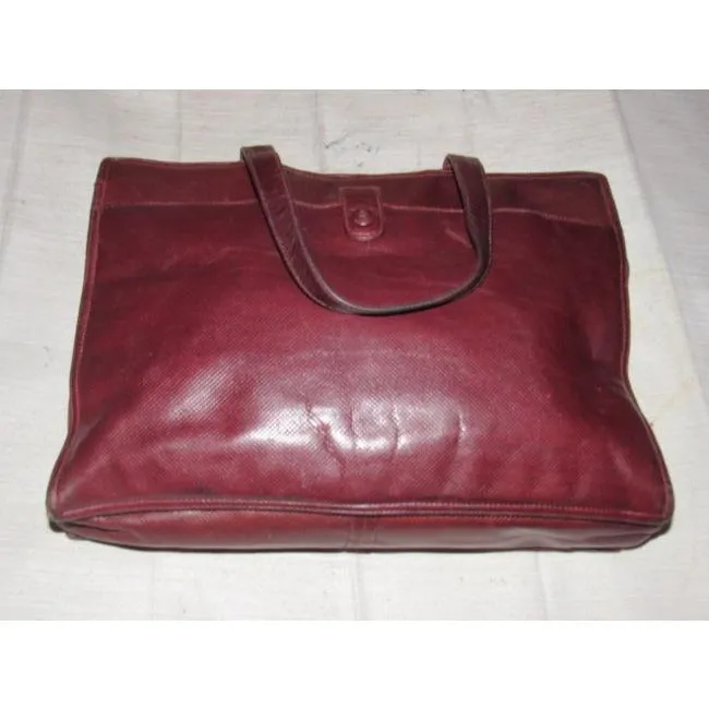 Bottega Veneta Newer Pursesdesigner Purses Textured Burgundy Leather Satchel