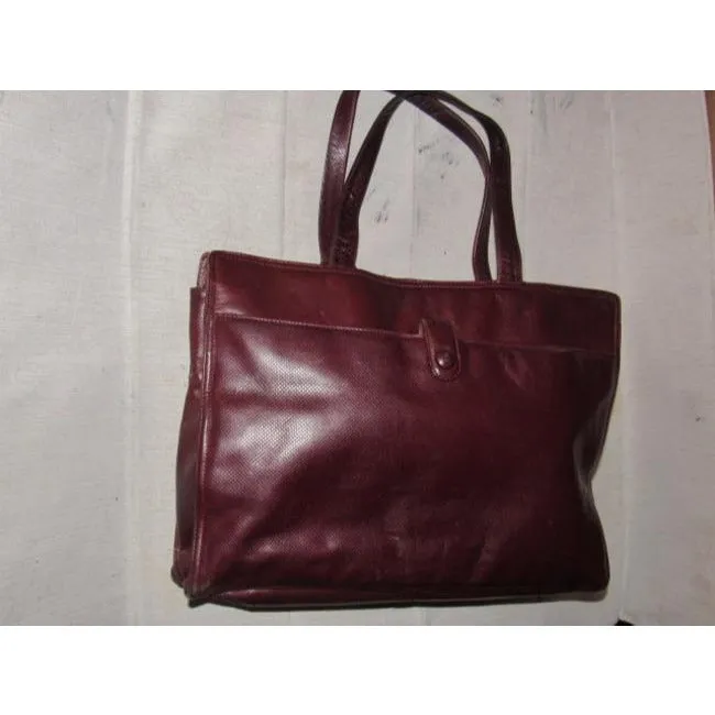 Bottega Veneta Newer Pursesdesigner Purses Textured Burgundy Leather Satchel