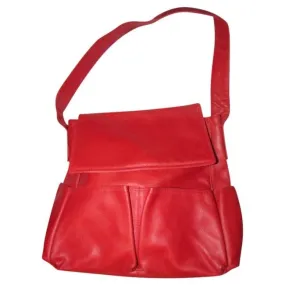 Bottega Veneta Newer Pursesdesigner Purses Textured True Red Leather Satchel