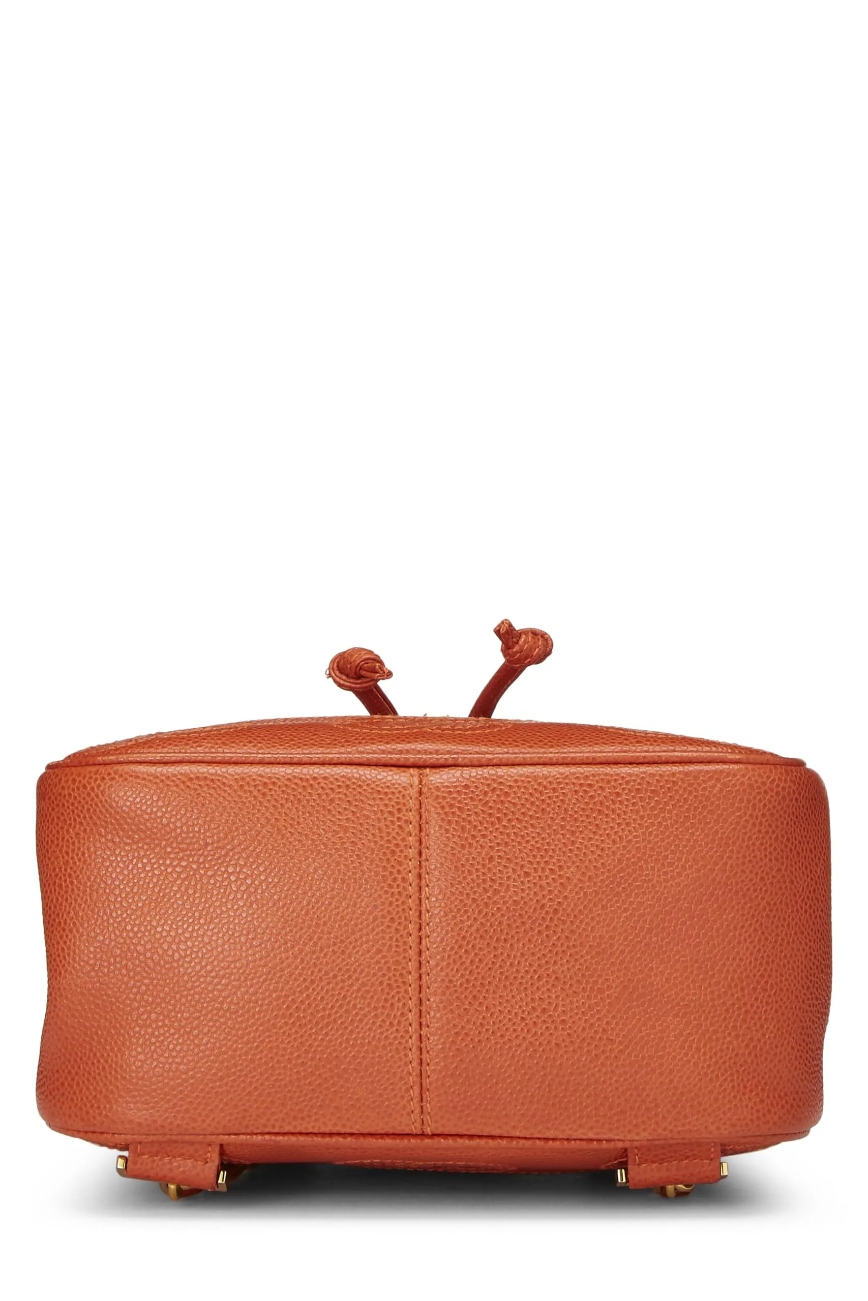 Chanel,  Orange Caviar 3 'CC' Backpack Small, Orange