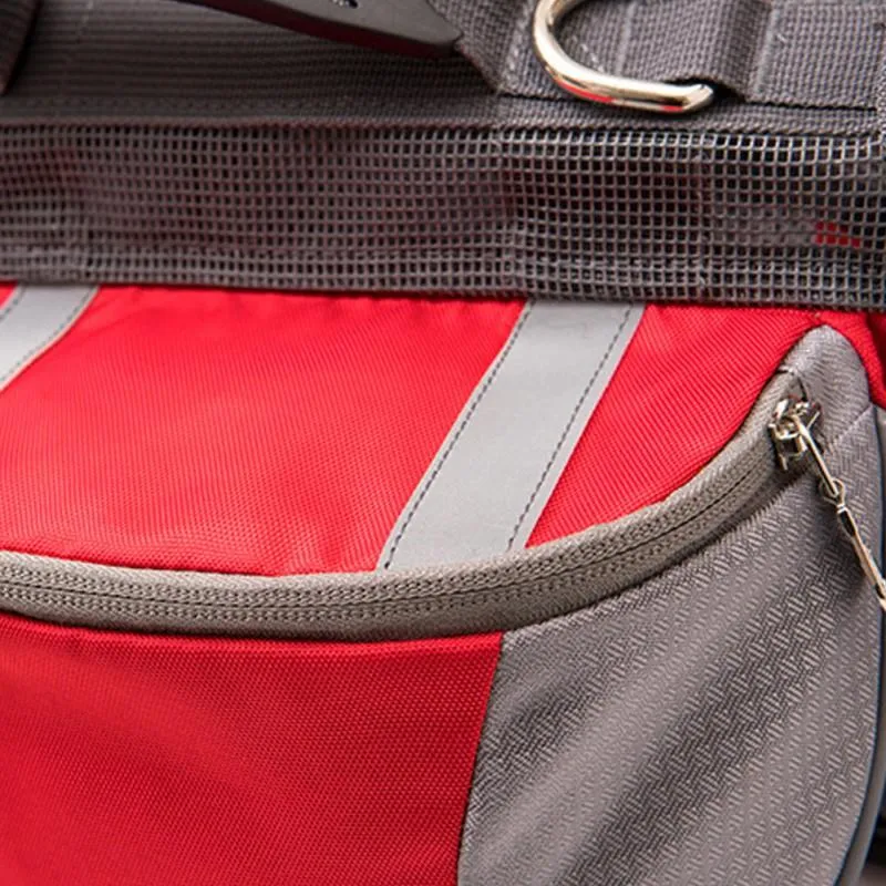 Dog Saddle Bag - Outdoor Hiking Backpack - Reflective, Adjustable