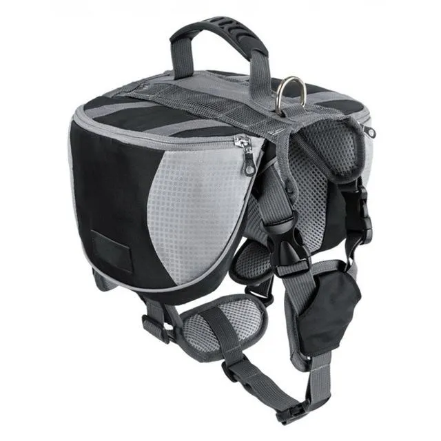 Dog Saddle Bag - Outdoor Hiking Backpack - Reflective, Adjustable