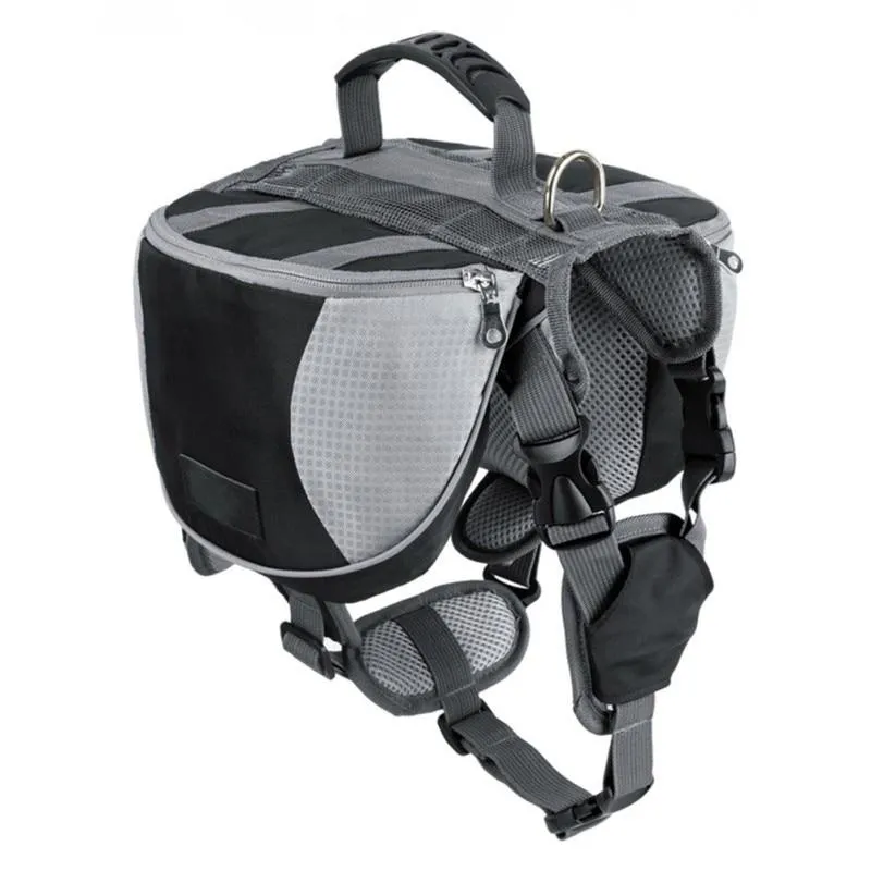 Dog Saddle Bag - Outdoor Hiking Backpack - Reflective, Adjustable