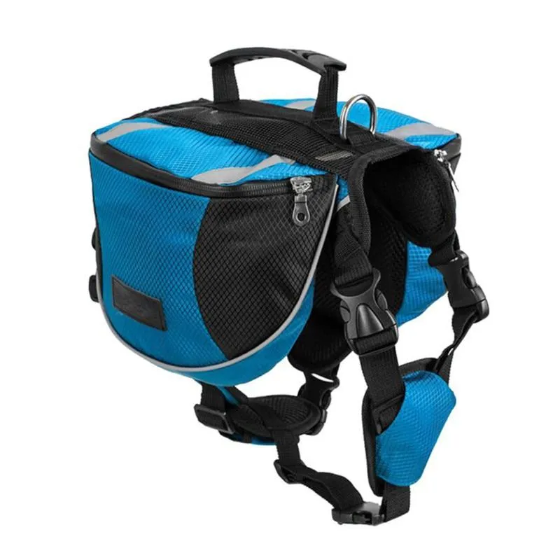 Dog Saddle Bag - Outdoor Hiking Backpack - Reflective, Adjustable