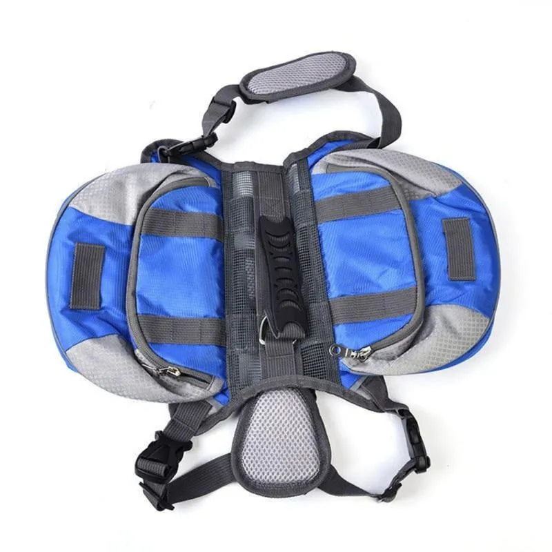 Dog Saddle Bag - Outdoor Hiking Backpack - Reflective, Adjustable