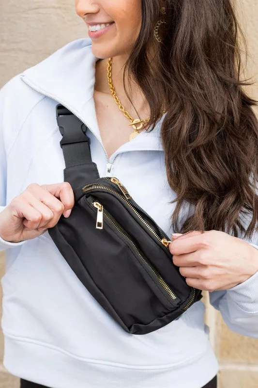 Everyday Nylon Fashion Sling Belt Bag