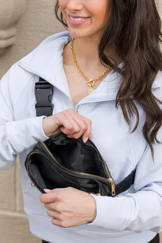 Everyday Nylon Fashion Sling Belt Bag