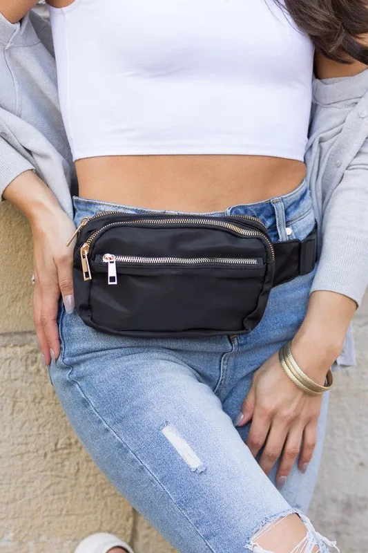 Everyday Nylon Fashion Sling Belt Bag