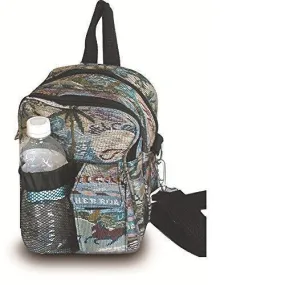 Explorer Tactical 9.5 inch small Designer image designs Print Crossbody backpack daypack