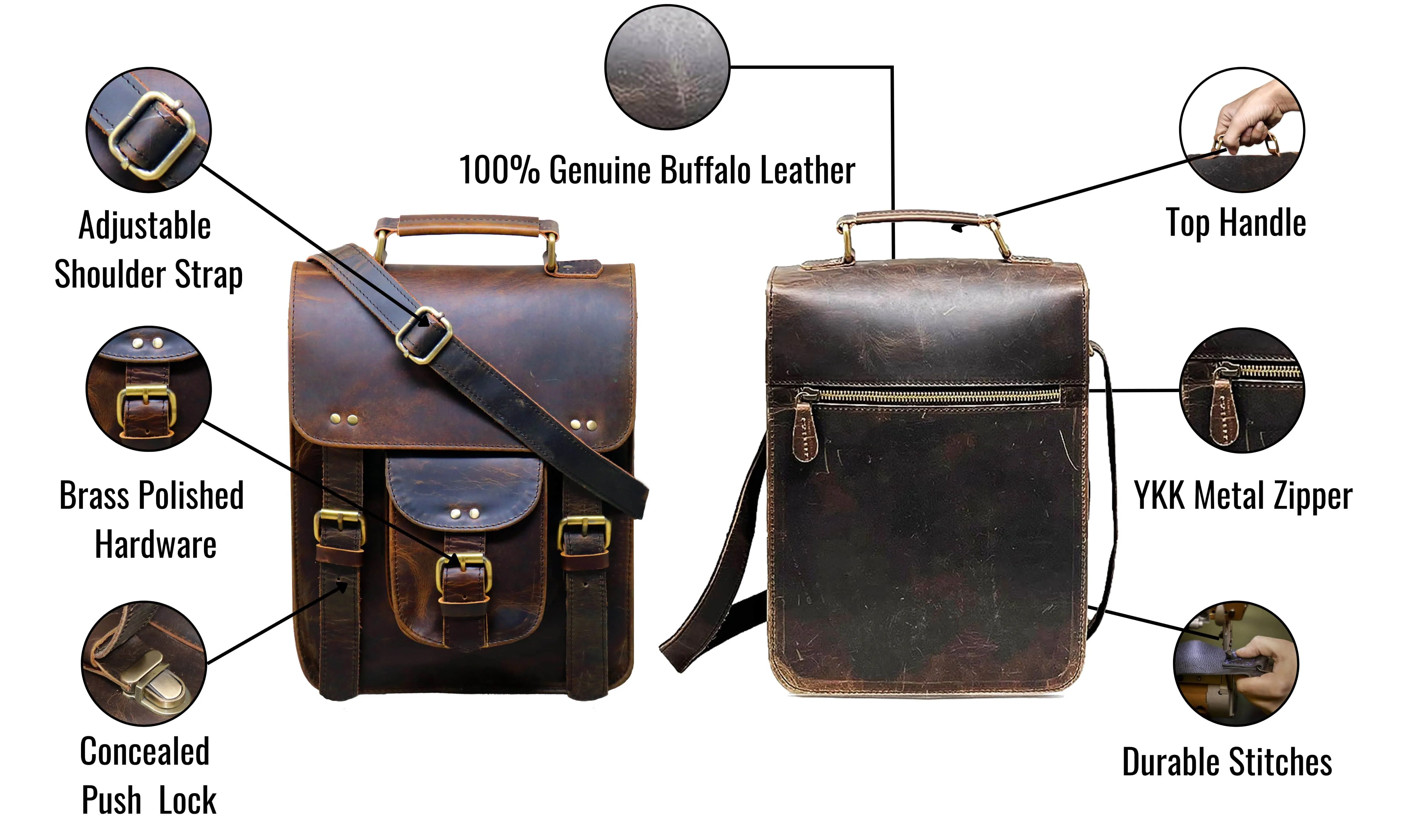 Indiana Jones Satchel - 11" Black