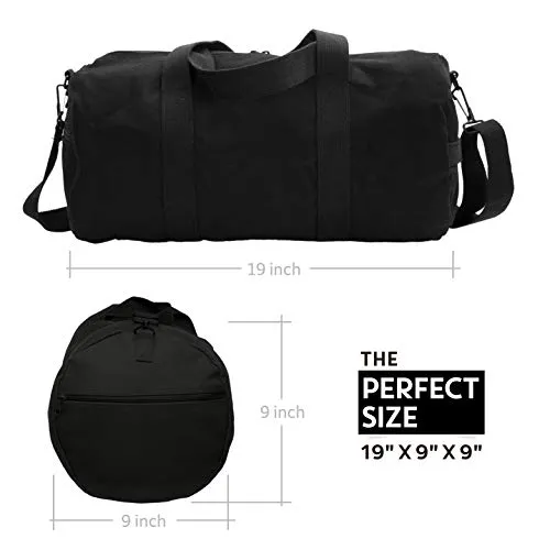 Jeep Don't Follow Me you Wont make it Heavyweight Canvas Duffel Bag in Black