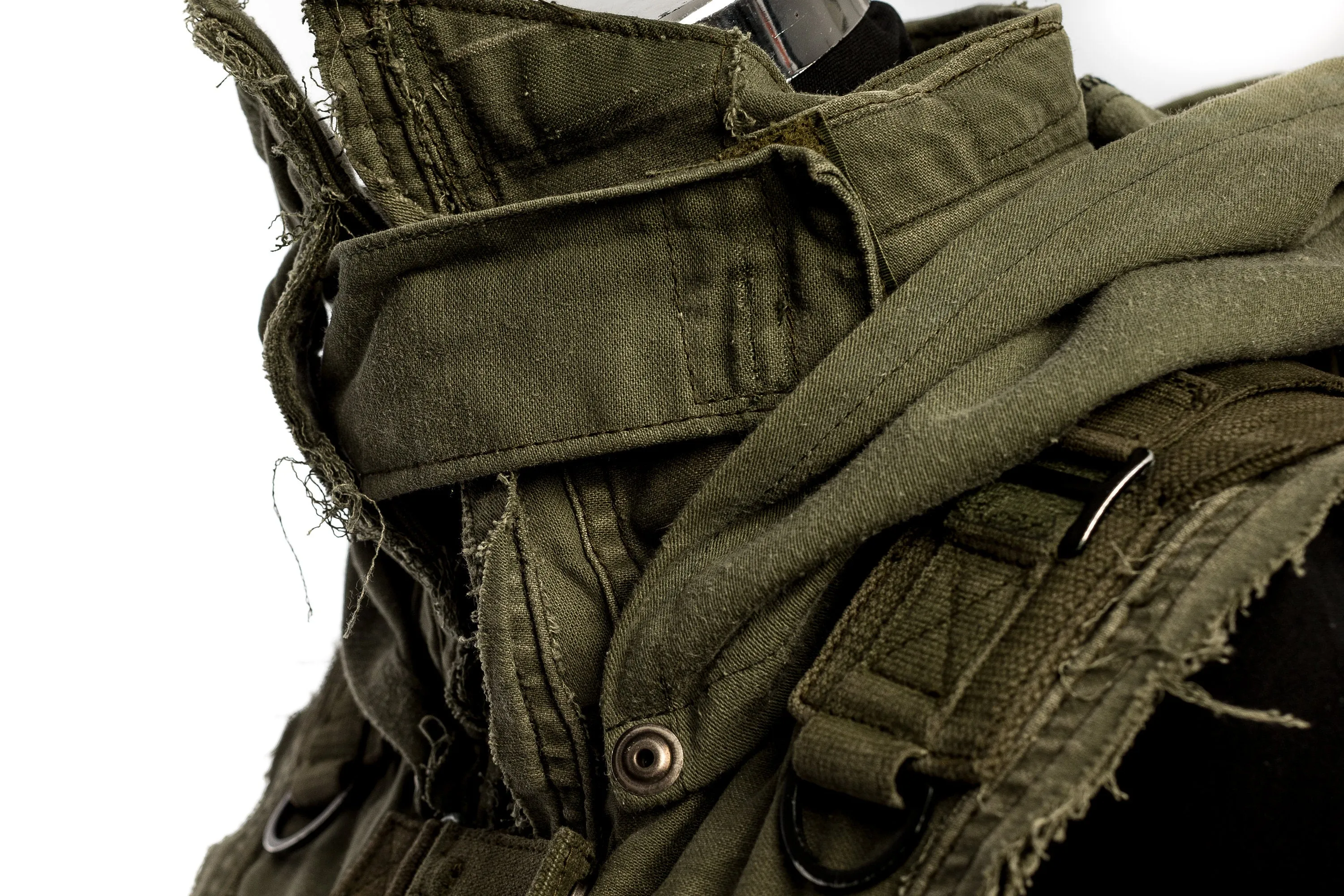 Jungle Tribe x Dust   Beau Collab Army Green Kombat Hood
