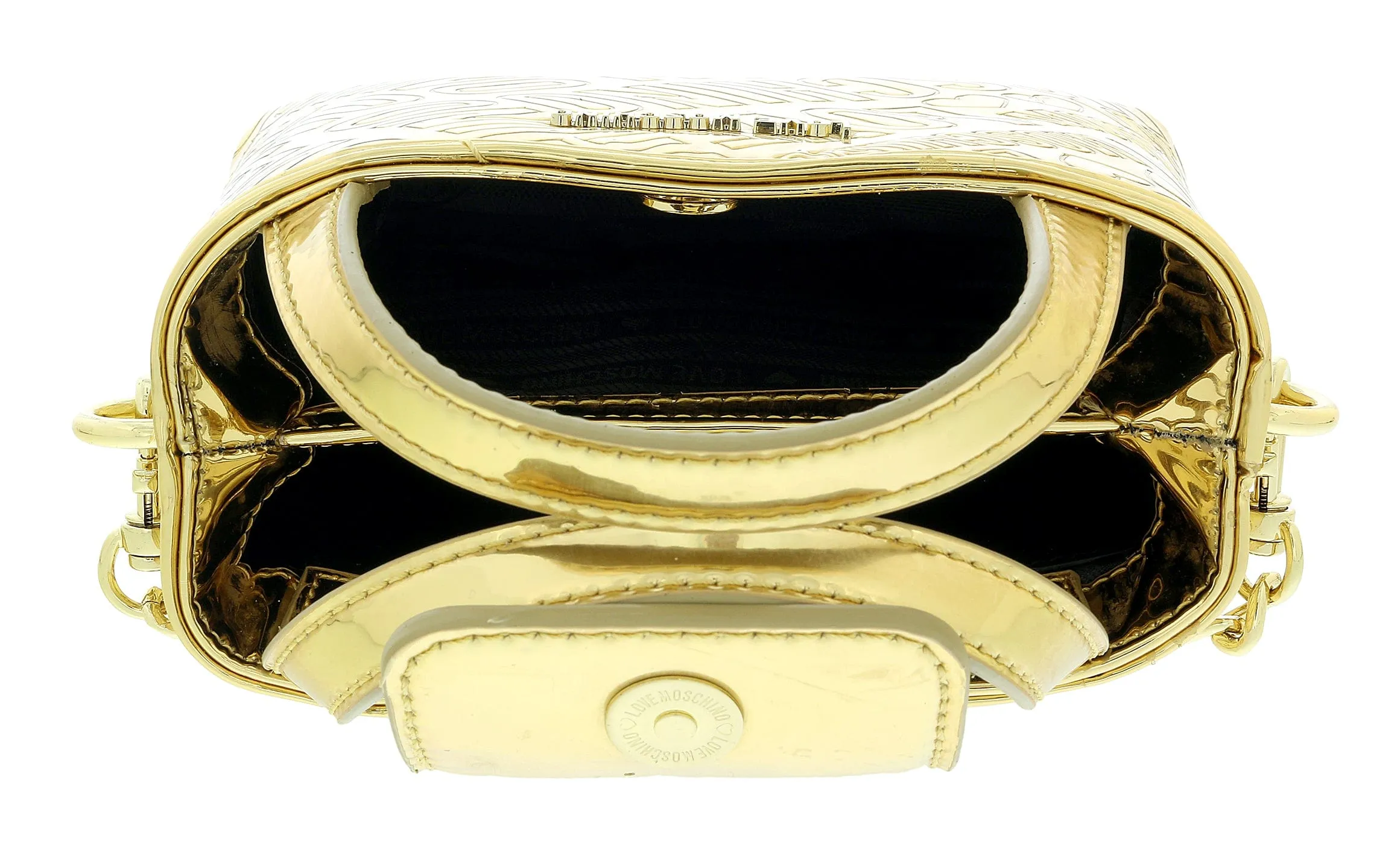 Love Moschino Gold Shiny Fashion Handbag