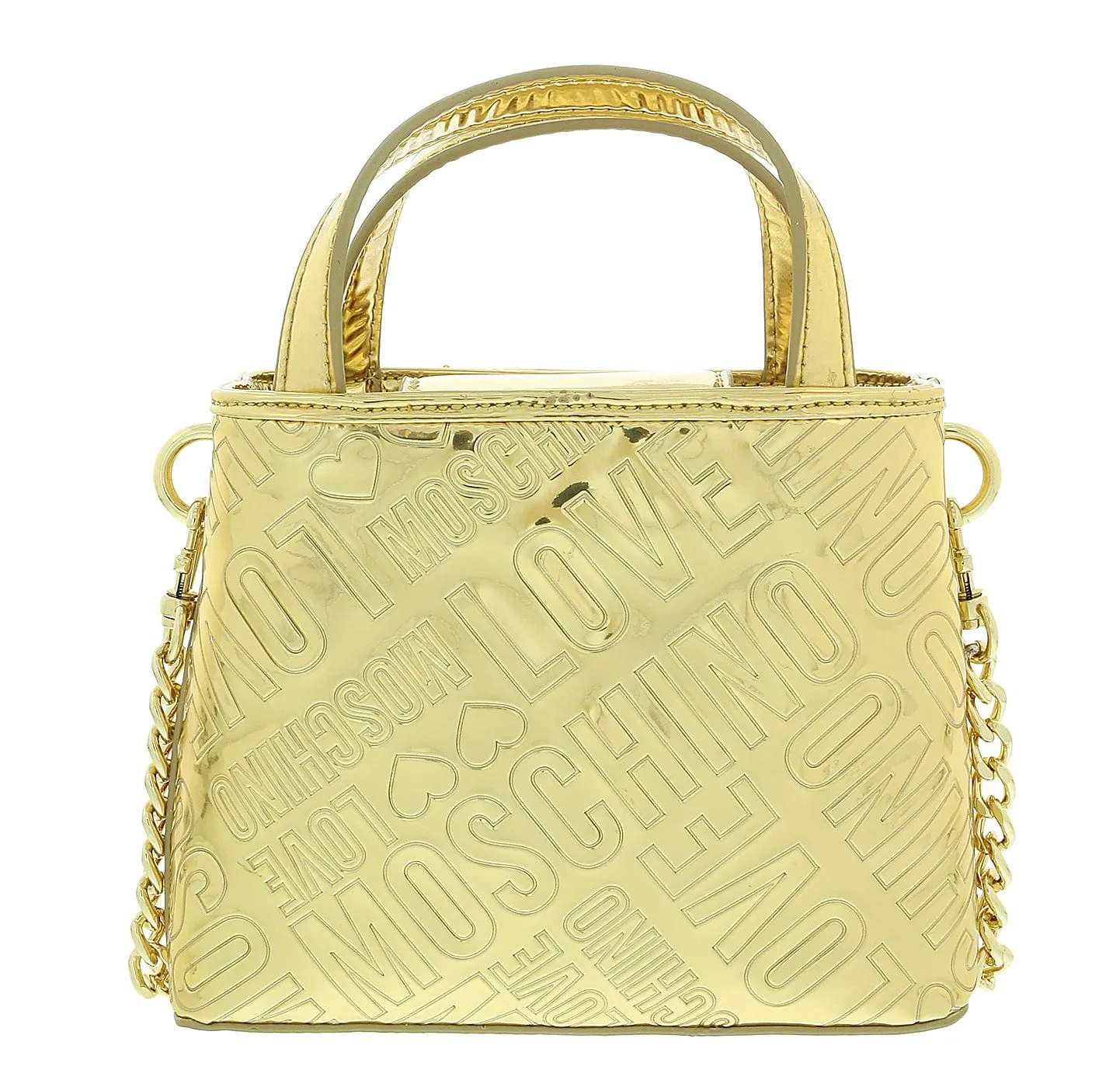 Love Moschino Gold Shiny Fashion Handbag