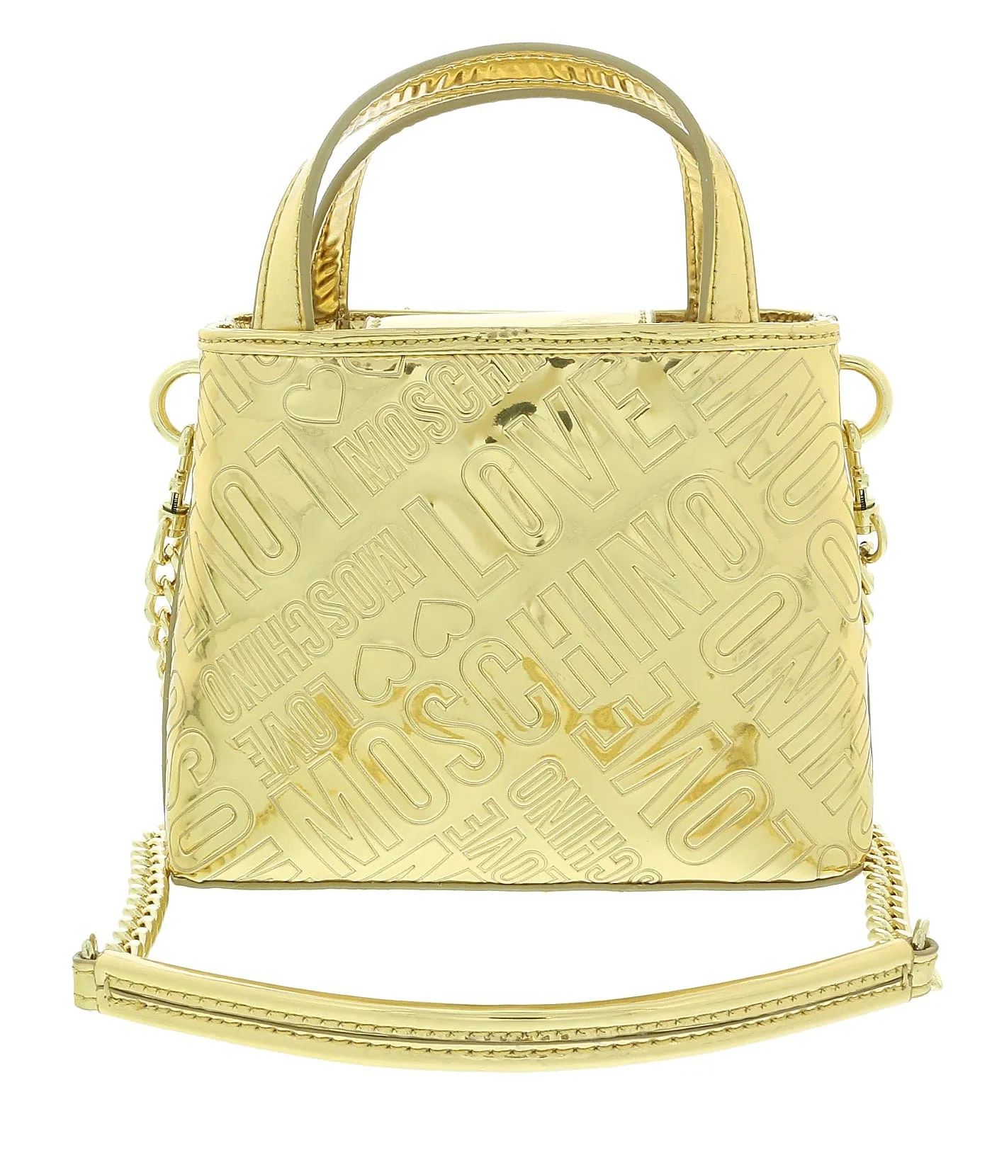 Love Moschino Gold Shiny Fashion Handbag