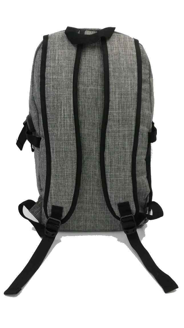 Multi-Pocket Two Tone Travel Laptop Backpack with USB port