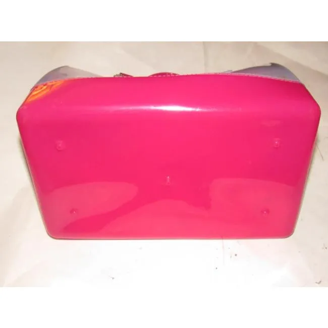 SALE! Furla 'Candy' Blue & Hot Pink Jelly Plastic XL Satchel