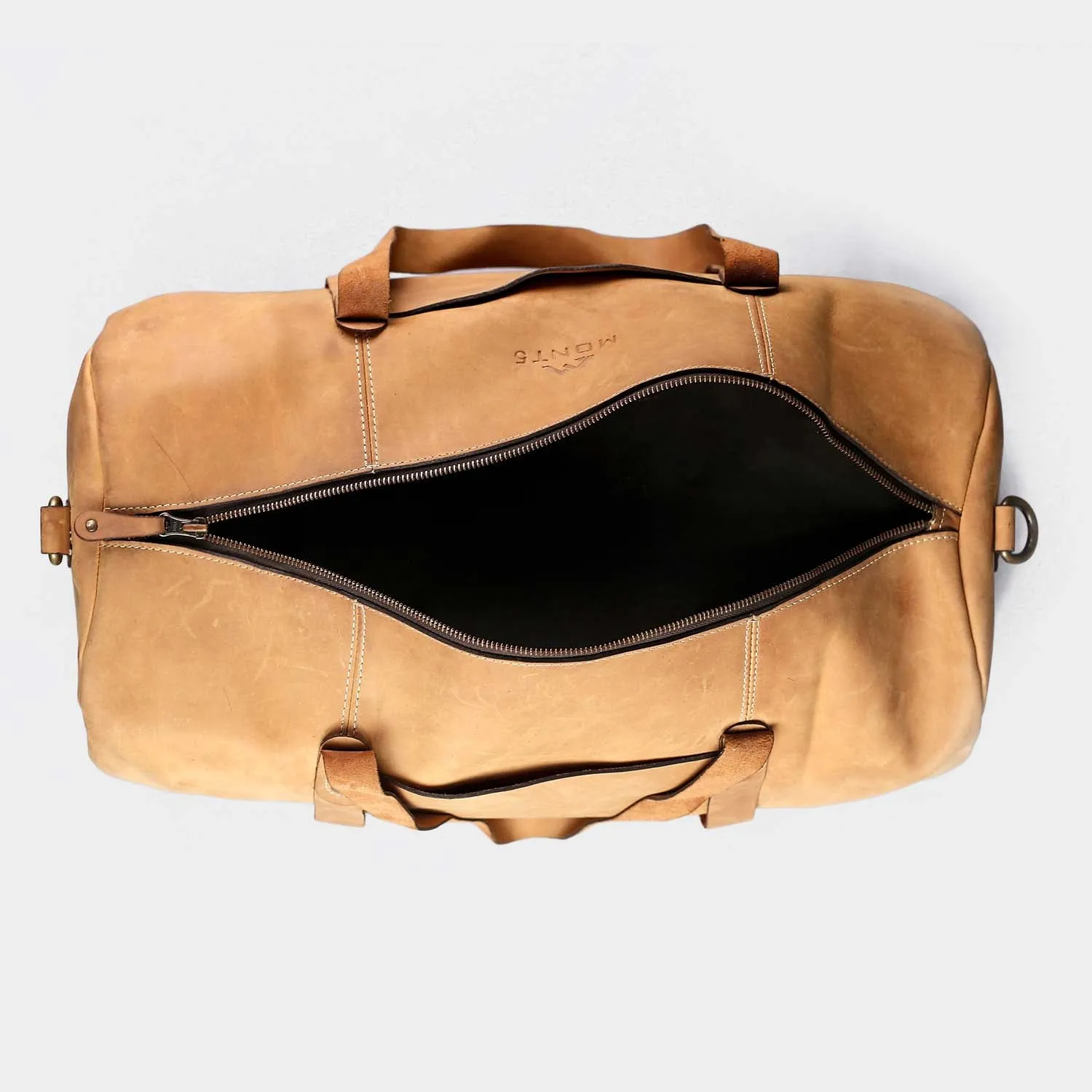 Shangrila Tan Leather Gym Bag