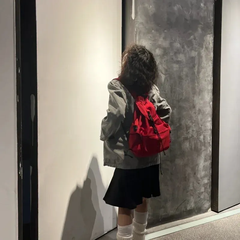 UAKISS  -  2024 Trendy Korean Fashion Students Bags for Women Streetwear All Match Preppy Backpacks Japanese Y2k Aesthetic  Schoolbags