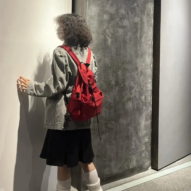 UAKISS  -  2024 Trendy Korean Fashion Students Bags for Women Streetwear All Match Preppy Backpacks Japanese Y2k Aesthetic  Schoolbags