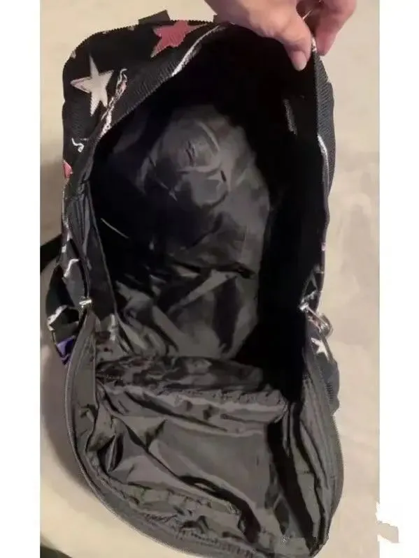 UAKISS  -  Y2k Star Womens Backpack High Street Fashion Mix Colours Backpacks for Ladies Aesthetic Prints Versatile Casual Female Bag