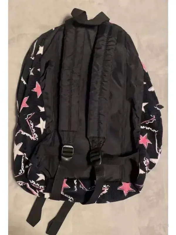 UAKISS  -  Y2k Star Womens Backpack High Street Fashion Mix Colours Backpacks for Ladies Aesthetic Prints Versatile Casual Female Bag