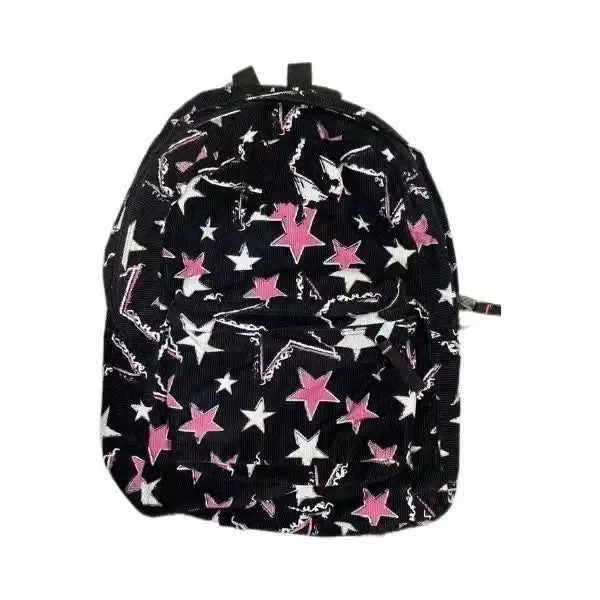 UAKISS  -  Y2k Star Womens Backpack High Street Fashion Mix Colours Backpacks for Ladies Aesthetic Prints Versatile Casual Female Bag