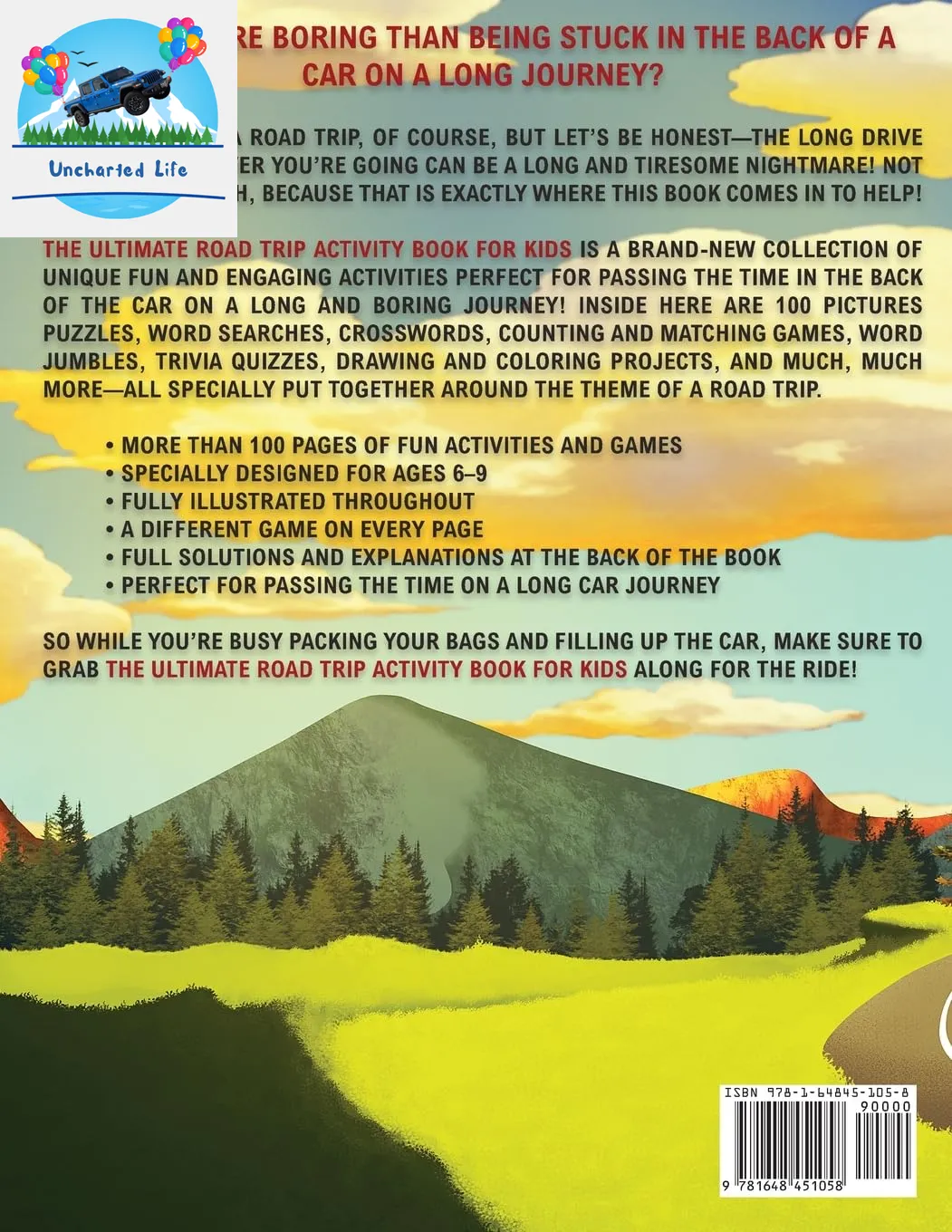 Ultimate Road Trip Activity Book for Kids: 100  Car Ride Games